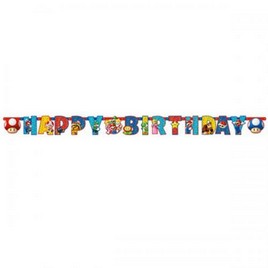 FESTONE SUPER MARIO CON LETTERE