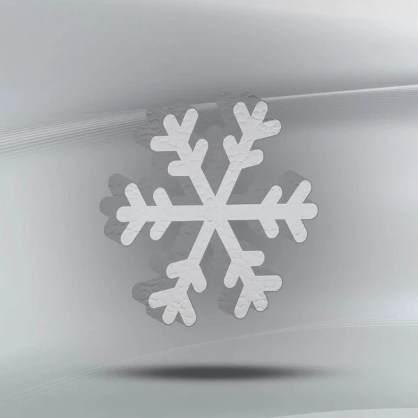 SAGOMA IN POLISTIROLO FIOCCO DI NEVE SPESSORE 5 CM NEUTRO