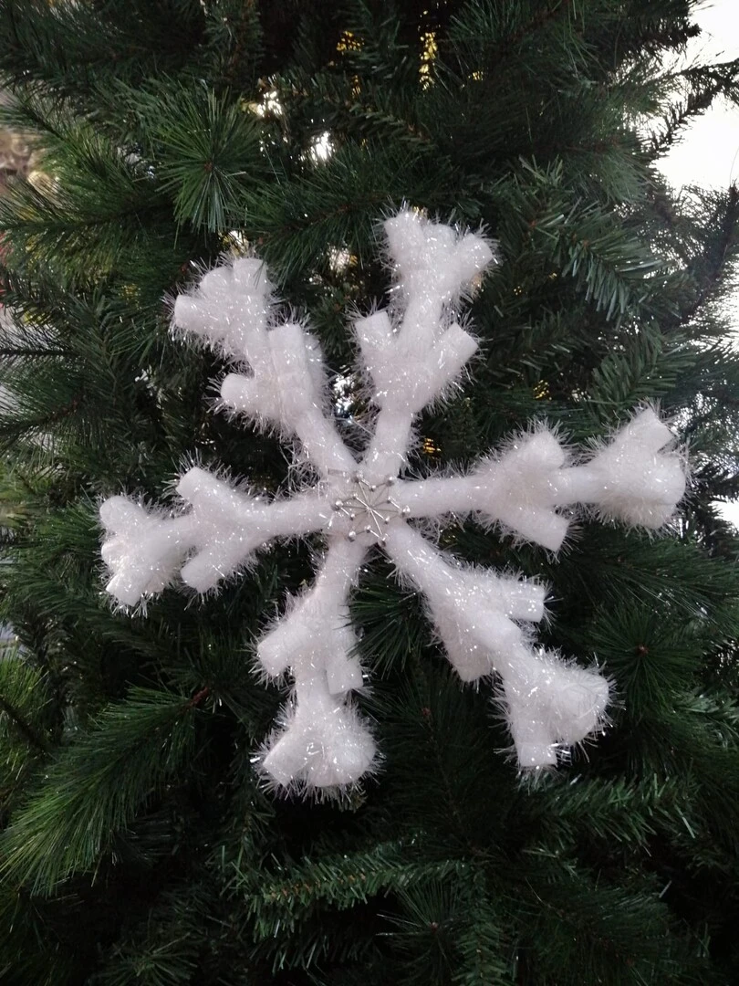 "NATALE" FIOCCO NEVE BIANCO CM 40
