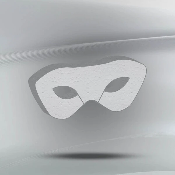 SAGOMA IN POLISTIROLO MASCHERA SPESSORE 5 CM NEUTRO