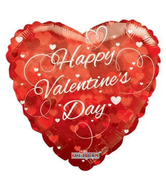 Mylar Happy Valentine's Day Cuori Cuore SuperShape 36 1pz