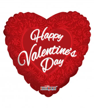 Mylar Happy Valentine's Day Rosso Cuore SuperShape 36 1pz