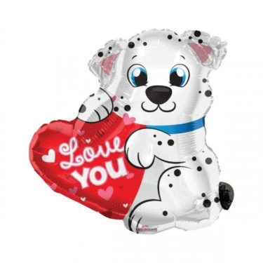 Mylar I Love You Dalmata