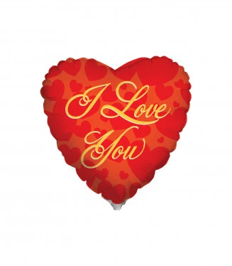 Mylar I Love You Oro Cuore 18 1pz