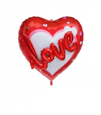 Mylar Love Scritta 3D Cuore Supershape 32 1pz
