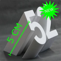 NUMERO IN POLISTIROLO SPESSORE 5 CM SENZA BASE