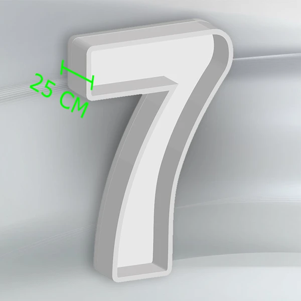 NUMERO IN POLISTIROLO -7- BOX PALLONCINI 