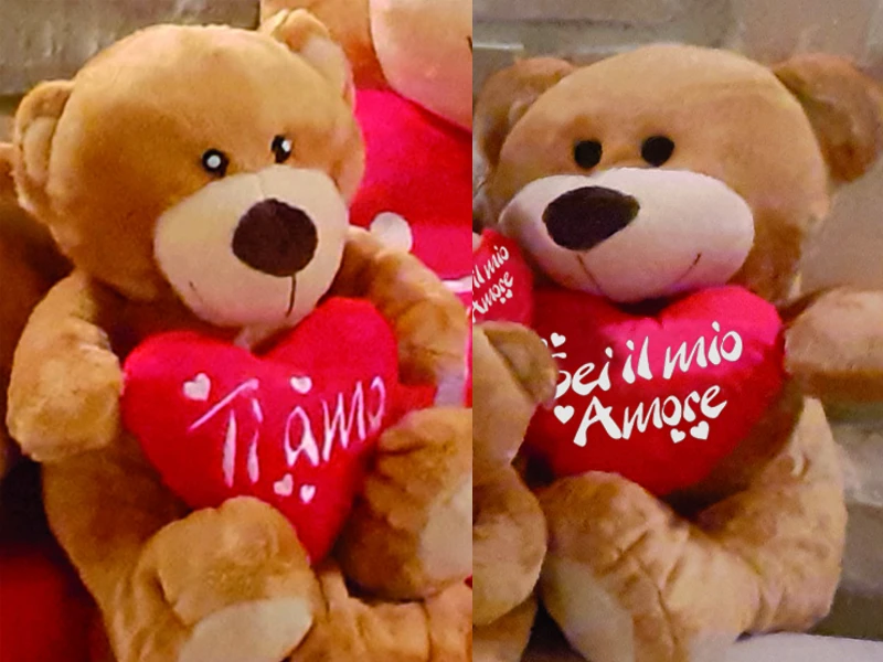 Orso di Peluche San Valentino con Cuori 35 cm - 068949 