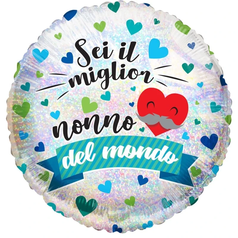 PALLONCINO IN FOIL SEI IL MIGLIOR NONNO DEL MONDO 
