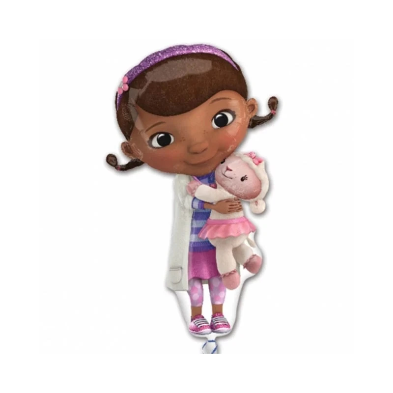 PALLONCINO FOIL  DOTTORESSA PELUCHE GONFIABILE AD ELIO (55 X 88 CM CIRCA
