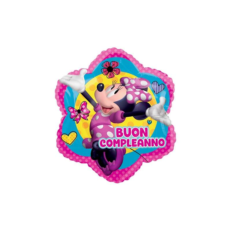 PALLONCINO IN FOIL  MINNIE GONFIABILE AD ELIO
