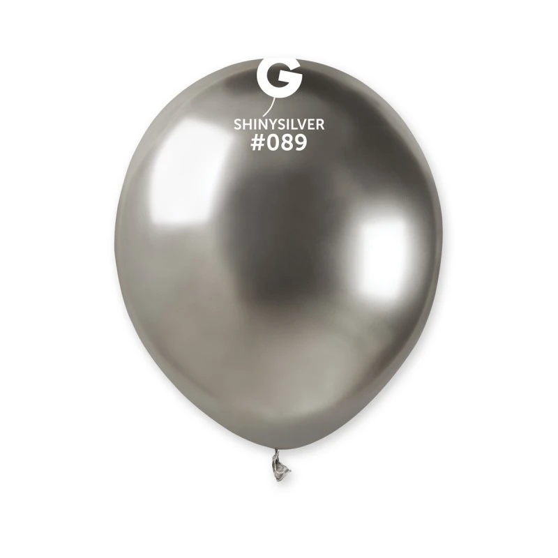 PALLONCINO LATTICE CHROME ARGENTO 13 CM 50 PZ