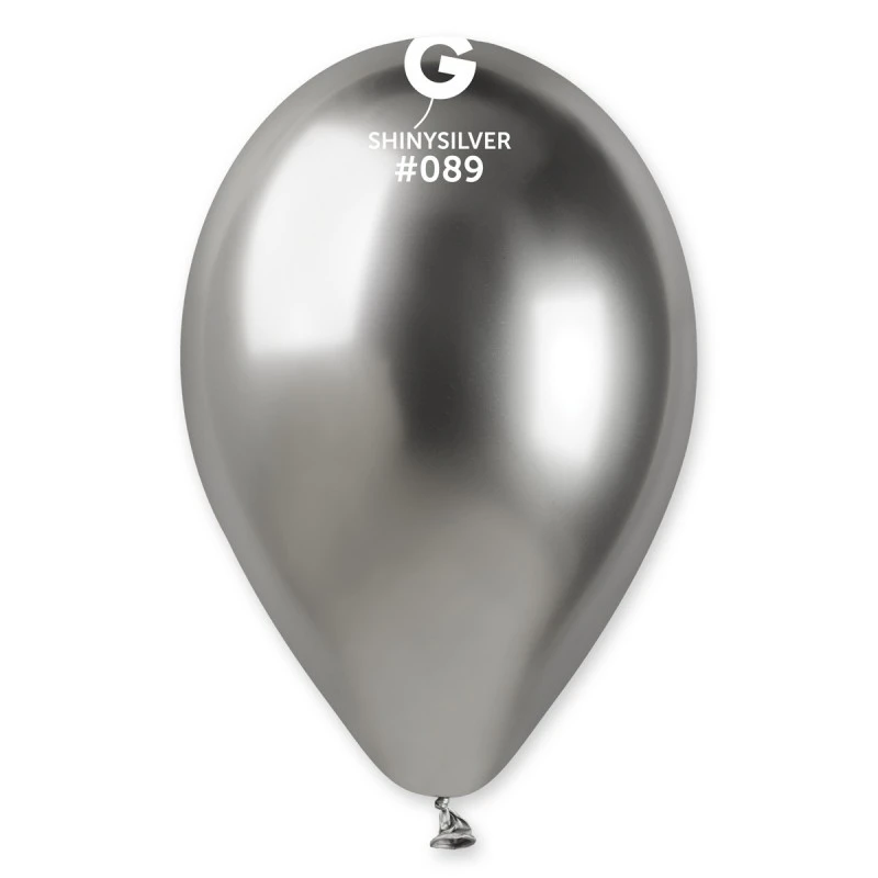 PALLONCINO LATTICE CHROME ARGENTO 33 CM 50 PZ