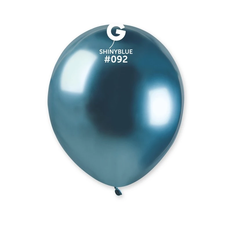 PALLONCINO LATTICE CHROME AZZURRO 13 CM 50 PZ