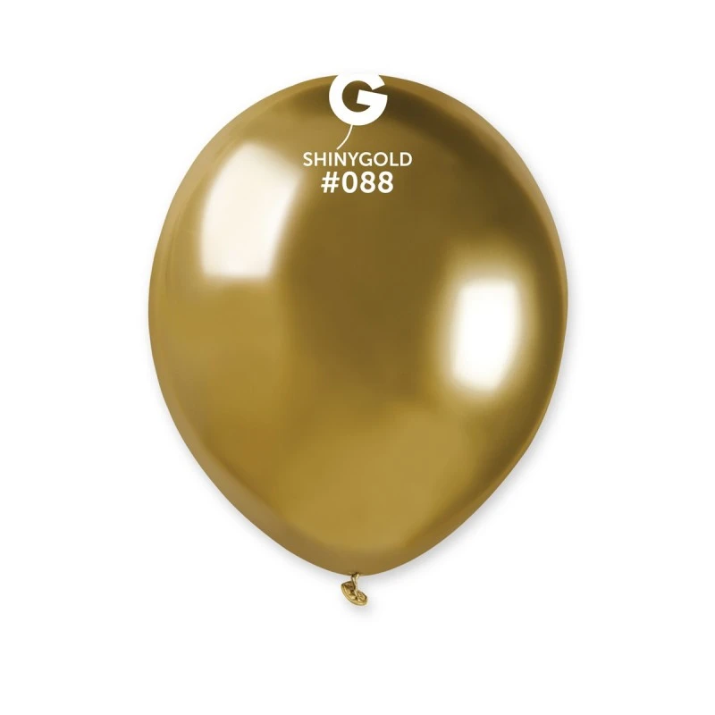 PALLONCINO LATTICE CHROME ORO 13 CM 50 PZ