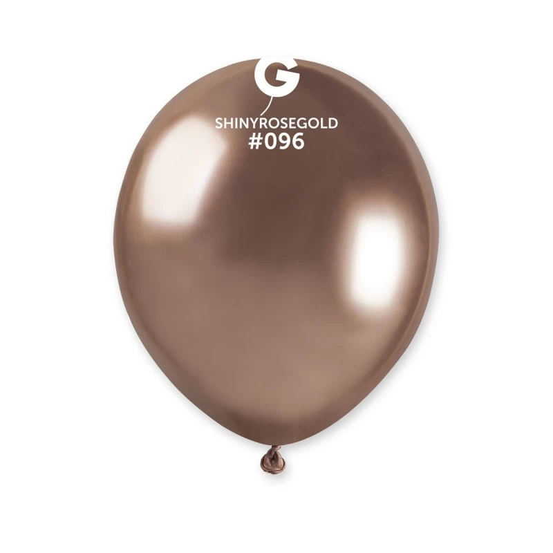 PALLONCINO LATTICE CHROME ROSA GOLD 13 CM 50 PZ