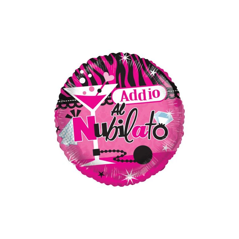 PALLONCINO IN FOIL TONDO ADDIO AL NUBILATO