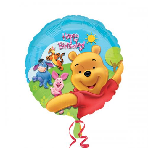 PALLONCINO WINNIE THE POOH GONFIABILE AD ELIO 45 CM