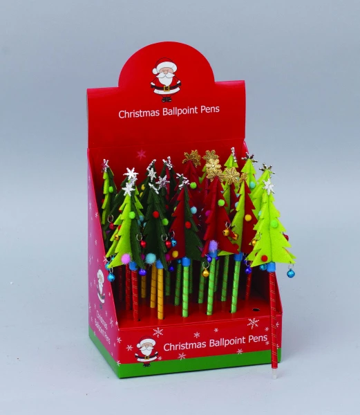 "NATALE" PENNA CM 24 ALBERO 3 D ASSORTITI