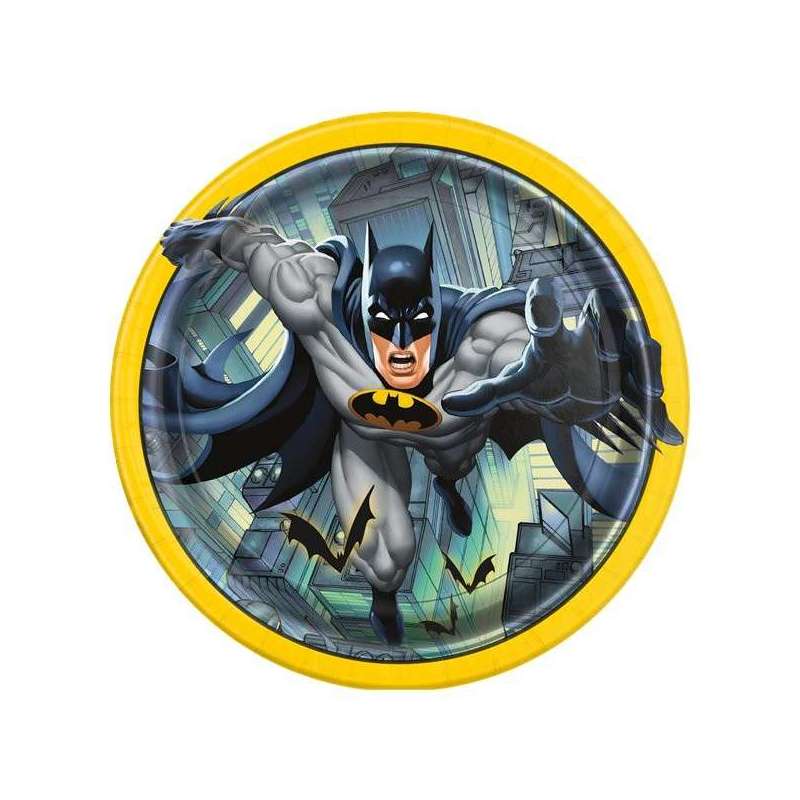 PIATTI 23 CM BATMAN GHOTAM 8 PZ