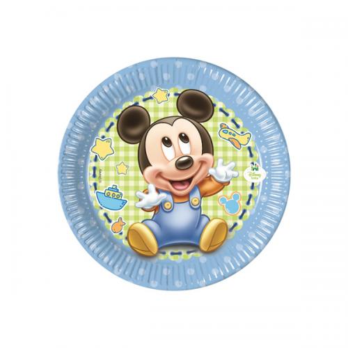 8 PIATTI TORTA BABT TOPOLINO  18 CM