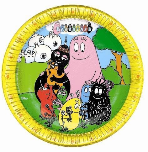 PIATTO BARBAPAPA 23 CM  8 PZ