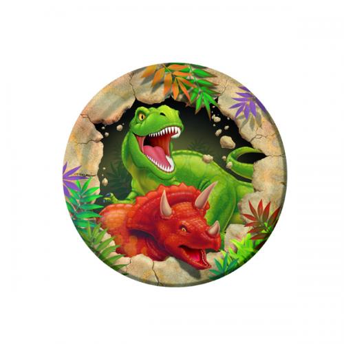 PIATTO TORTA DINOSAURI 18 CM