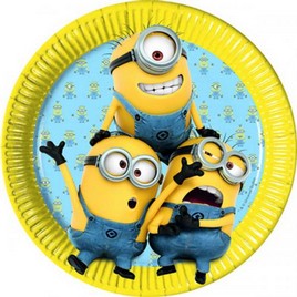 PIATTO TORTA MINONS 18 CM   8 PZ
