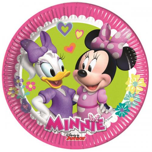 PIATTO TORTA MINNIE  8 PZ