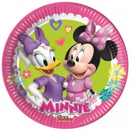PIATTO TORTA MINNIE  8 PZ