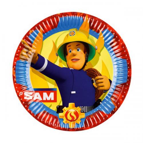 PIATTO TORTA SAM IL POMPIERE 23 CM 8 PZ