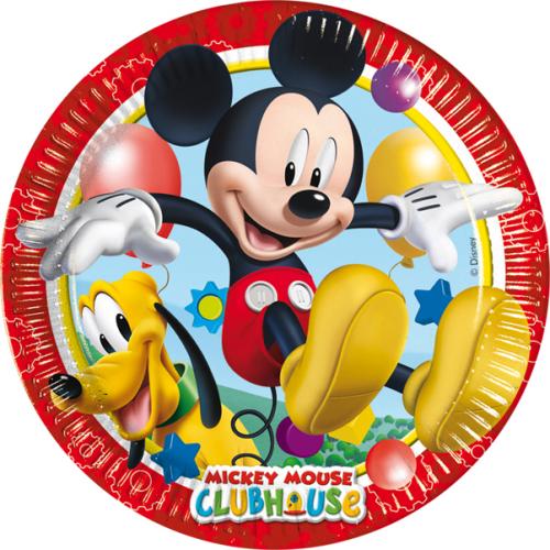 PIATTO TORTA TOPOLINO 18 CM   8 PZ