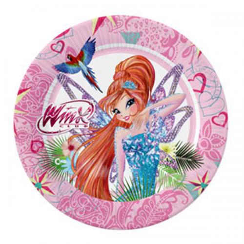 PIATTO TORTA WINX 18 CM 8 PZ