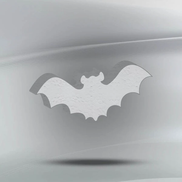 SAGOMA IN POLISTIROLO PIPISTRELLO SPESSORE 5 CM NEUTRO