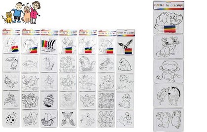 Puzzle da colorare 5 pz