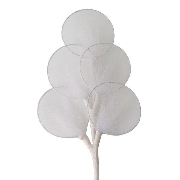 FIORI RACCHETTA BIANCA MAZZETTO DA 5 PZ