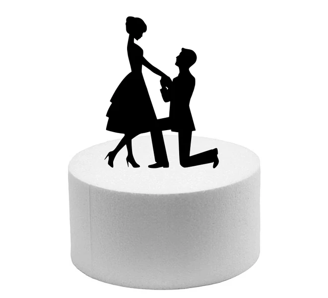SAGOMA IN POLISTIROLO RICHIESTA DI MATRIMONIO H 20 CM