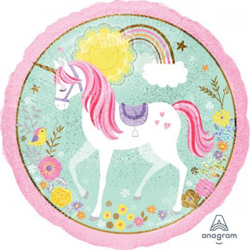 PALLONCINO UNICORNO GONFIABILE AD ELIO 48 CM