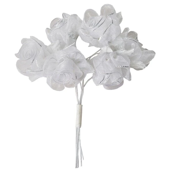 FIORI SPOSA FIORE SINGOLO SILVER 6PZ