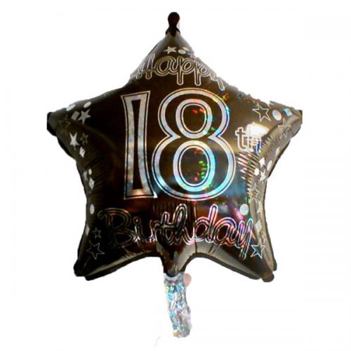 PALLONCINO 18° STELLA GONFIABILE AD ELIO (45 CM CIRCA) 1 PZ