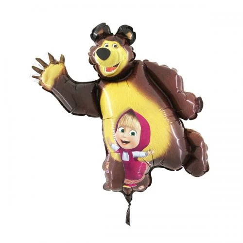PALLONCINO MASHA E ORSO GONFIABILE AD ELIO SUPER SHAPE