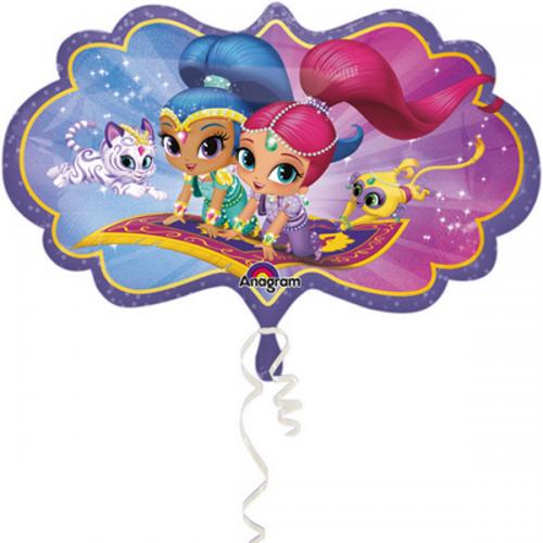 PALLONCINO SHIMMER & SHINE GONFIABILE AD ELIO SUPER SHAPE