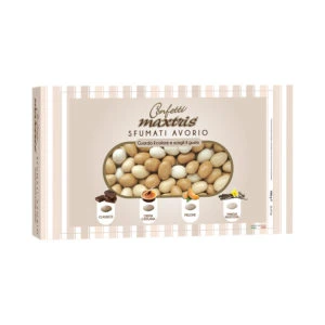 CONFETTI SFUMATI AVORIO CIOCOMANDORLA AL GUSTO MISTI 1 KG