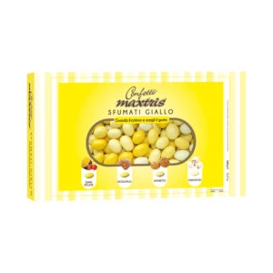 CONFETTI SFUMATI GIALLI CIOCOMANDORLA AL GUSTO MISTI 1 KG