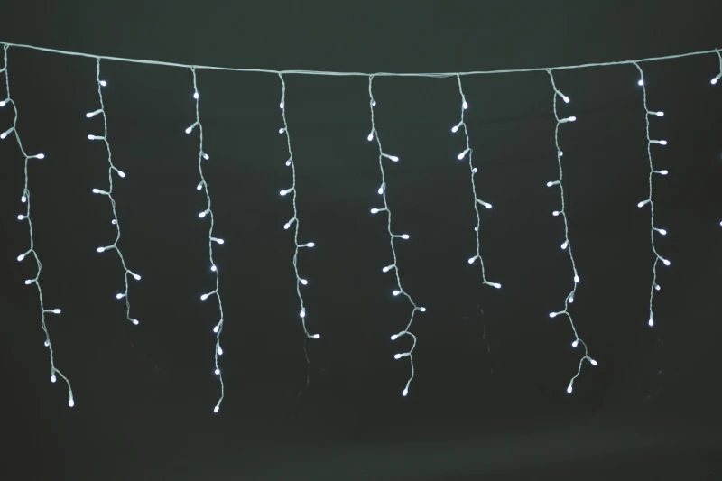 "NATALE" TENDA 240 LED IANCO FREDDO EFFETTO PIOGGIA MT 5 