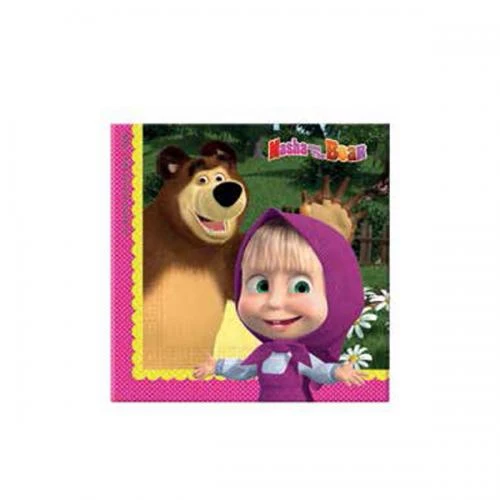 TOVAGLIOLO MASHA E ORSO 33 CM  20 PZ
