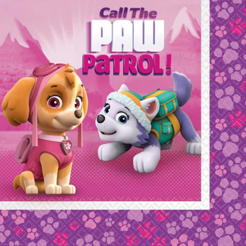 TOVAGLIOLO PAW PATROL PINK 33 CM 20 PZ