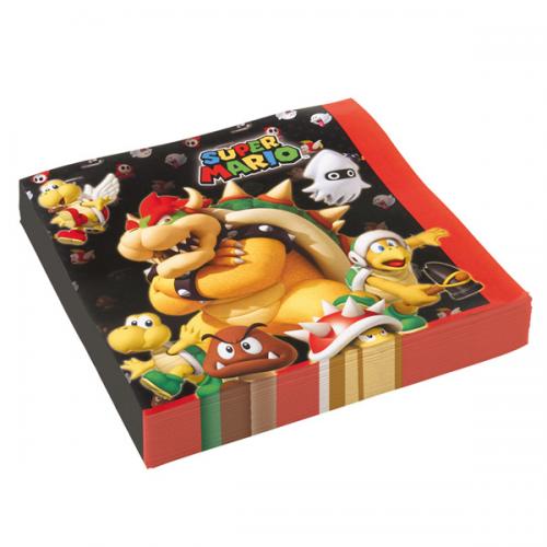 TOVAGLIOLO SUPER MARIO 33 CM   20 PZ