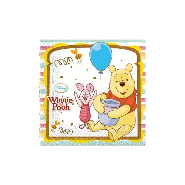 TOVAGLIOLO WINNIE THE POOH 33 CM   20 PZ