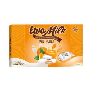 CONFETTI DOPPIO STRATO DI CIOCCOLATO AL GUSTO BIANCO E ARANCIA 1 KG